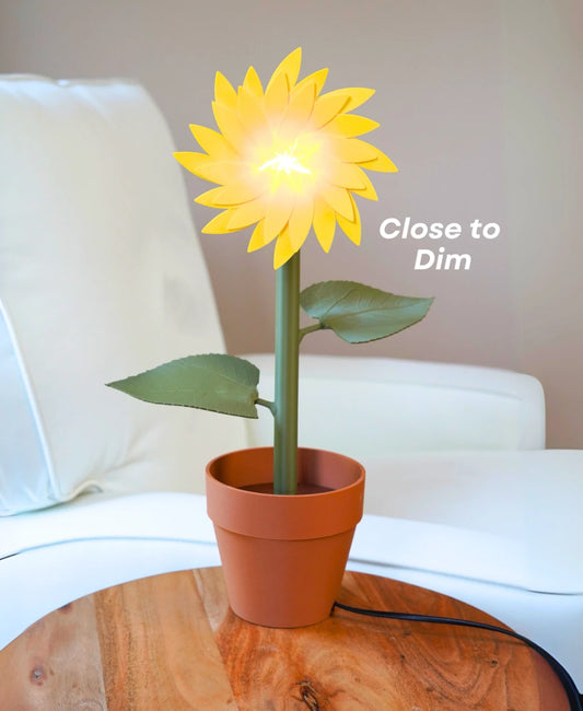 Sunflower Lamp - Aperture Dimming Flower Lamp