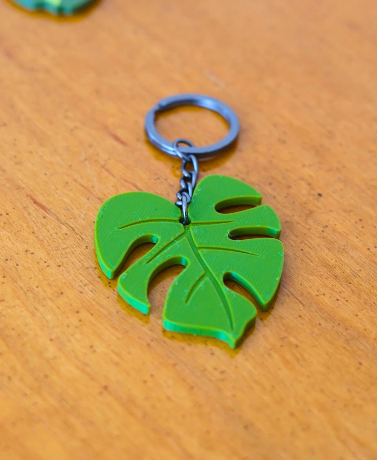 Monstera Leaf Keychain