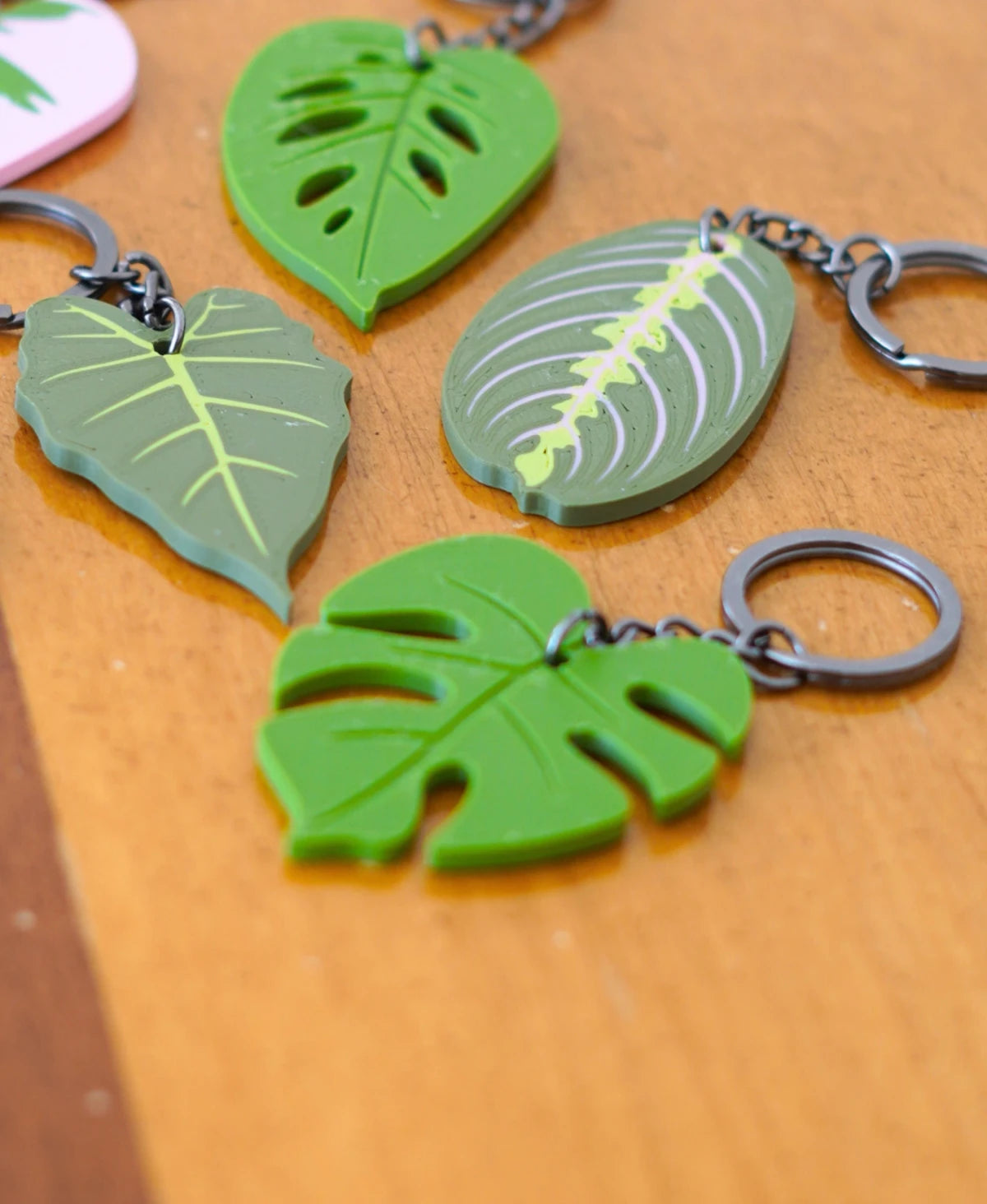 Monstera Leaf Keychain