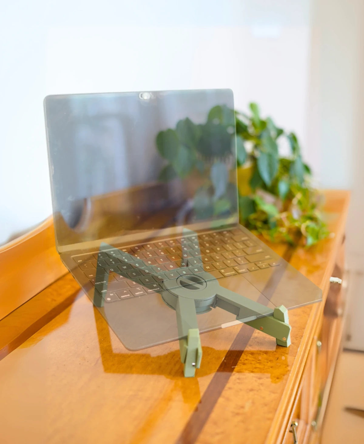 Foldable Laptop Stand with Cable Coil