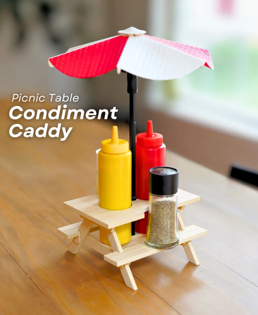 Picnic Table Condiment Caddy