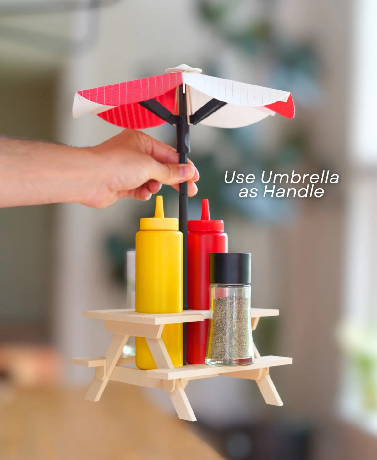 Picnic Table Condiment Caddy