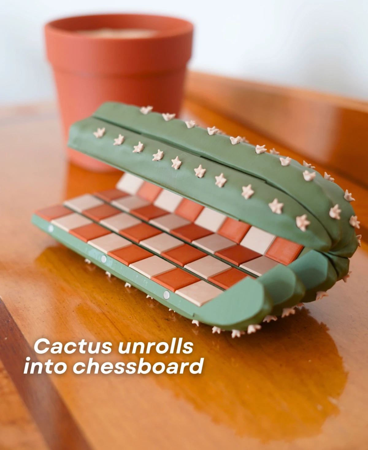 Cactichess - Cactus Chess Set in a Pot