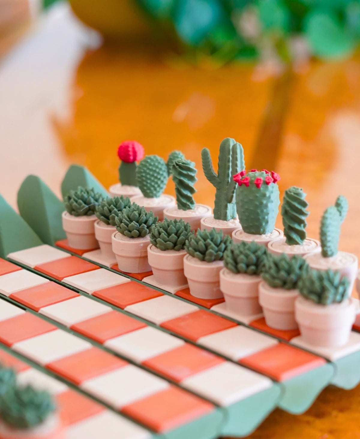 Cactichess - Cactus Chess Set in a Pot