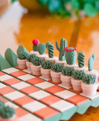 Cactichess - Cactus Chess Set in a Pot
