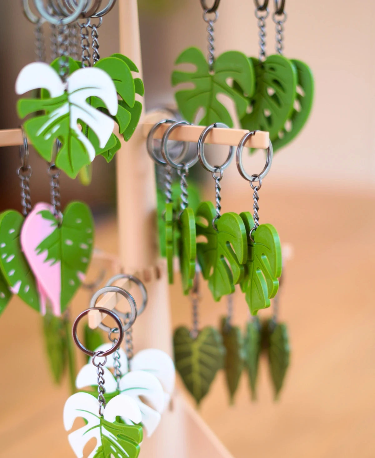 Leafy Keys - Leaf Keychain Set