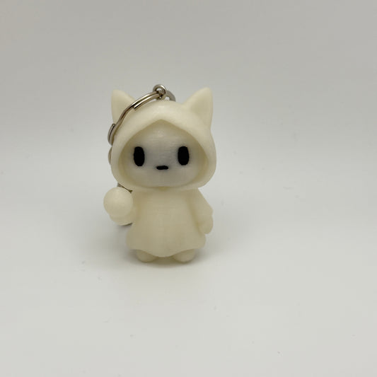 Blue Glow Kitty Ghost