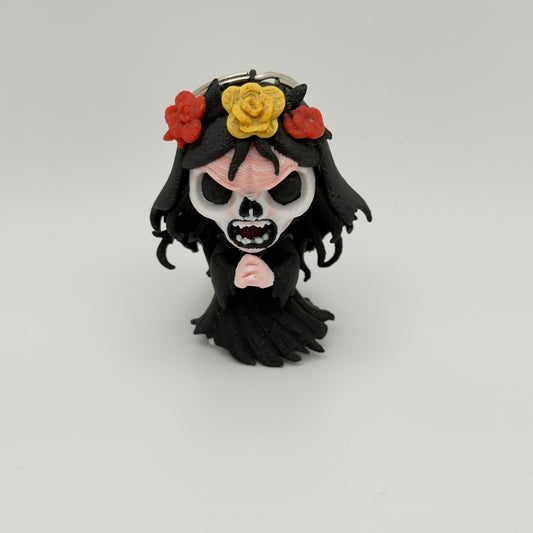 La Llorona Mourning Veil Keychain